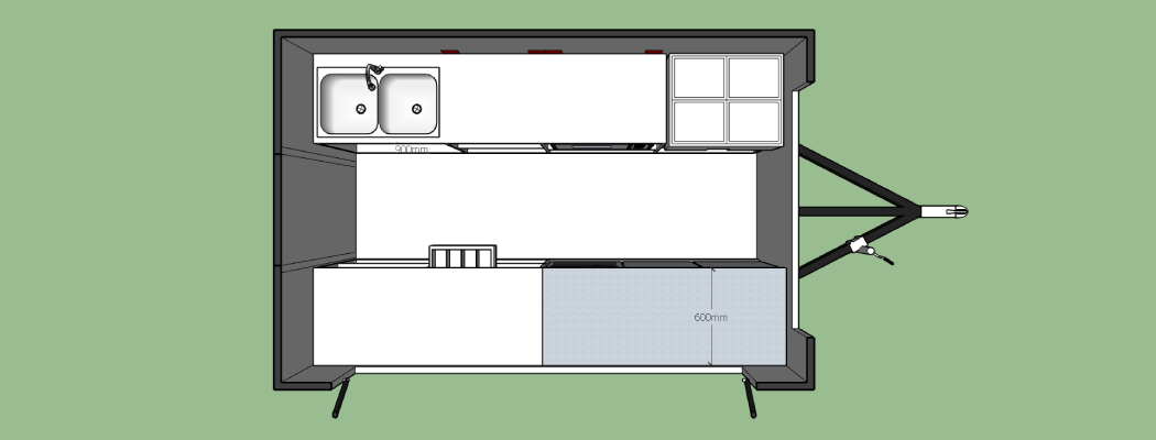 10ft custom build fast food trailer design